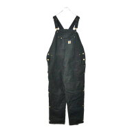 Carhartt カーハート ダック ダブルニー ビブオーバーオール 大きいサイズ ブラック(メンズ 2XL)中古 古…
