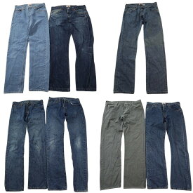 古着卸 まとめ売り リーバイス 501 デニム パンツ 7枚セット (メンズ 33 /34 ) インディゴブルー フェード アメカジ 中古 古着 ND3255