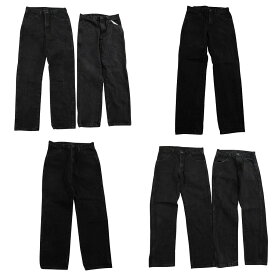 古着卸 まとめ売り RUSTLER ラスラー ブラックデニム パンツ 6枚セット (メンズ 30 /31 ) アメカジ フェード 中古 古着 ND3445