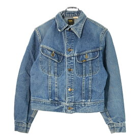 70年代 USA製 Lee リー 101-J デニムジャケット ヴィンテージ インディゴブルー(メンズ S相当)中古 古着 X2669