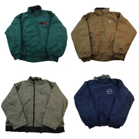 古着卸 まとめ売り ウォームアップ ジャケット 4枚セット (メンズ M /L ) デッドストック シェルドシンチラ型 中古 古着 ND4667