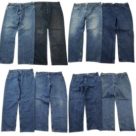 古着卸 まとめ売り カーハート Carhartt デニム パンツ 8枚セット (メンズ 40 /42 ) アメカジ インディゴブルー 中古 古着 ND4882