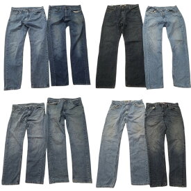 古着卸 まとめ売り リーバイス 505 デニム パンツ 8枚セット (メンズ 36 ) インディゴブルー フェード アメカジ 中古 古着 ND4860