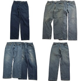 古着卸 まとめ売り リーバイス 紙タグ デニム パンツ 6枚セット (メンズ 38 ) 550 505 インディゴブルー フェード アメカジ 中古 ND4915