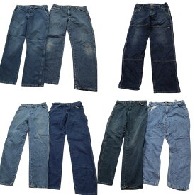 古着卸 まとめ売り ディッキーズ Dickies ペインターデニム パンツ 7枚セット (メンズ 36 /34 /32 /30 ) ワーク アメカジ 中古 古着 ND5018