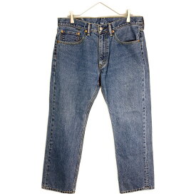 Levi's リーバイス 505 デニムパンツ ブルー(メンズ W34 L29)中古 古着 X9684