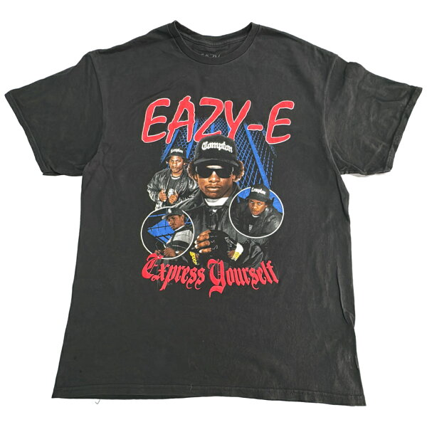 N.W.A. EAZY-E イージー・イー 半袖Ｔシャツ ミュージシャン ブラック(メンズ L)中古 古着 Y2619