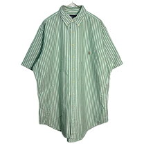 楽天市場】ラルフローレン シャツ ストライプ（カラーグリーン 