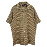 Polo by Ralph Lauren ポロ ラルフローレン ADAMS オープンカラーシャツ チェック(メンズ L)中古 古着 Y5…
