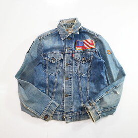 70s Levi's 70505 カスタム デニム ジャケット Harley Davidson ワッペン リーバイス k4120