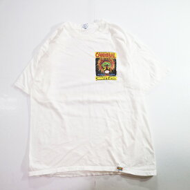 90s crazy shirt "CANNIBAL Cafe" Tシャツ(L) k9528