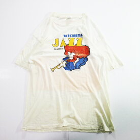 80s USA製 Hanes "WICHITA JAZZ festival" Tシャツ ジャズ(XL) k9581