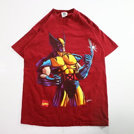 90s USA製 SIGNAL MARVEL X-MEN ウルヴァリン Tシャツ マーベル キャラクター k9650