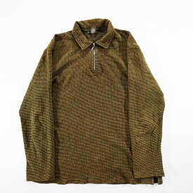 00s BANANA REPUBLIC ハーフジップ L/S ポロシャツ バナナリパブリック バナリパ(XL) l0274