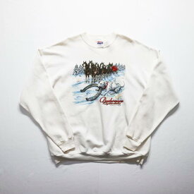 90s Hanes "Budweiser" スウェット シャツ アニマル バドワイザー(XL)l9465