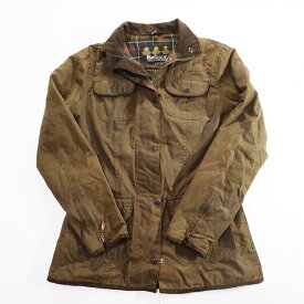 00s レディース Barbour ユーティリティ オイルド コットン ジャケット バブアー(UK8) k7206