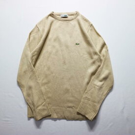 LACOSTE アクリル ニット セーター ラコステ(M)m1986