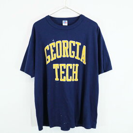 90s USA製 RUSSELL "GEORGIA TECH" Tシャツ ラッセル カレッジ ジョージア(L) n1584