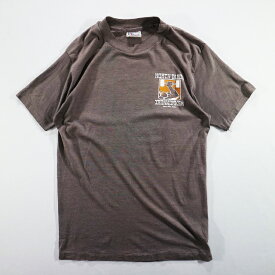 80s USA製 Hanes "NORTH TAHOE IRONWORKS" Tシャツ トレーニング(M) l0396