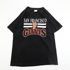 80s USA製 Hanes MLB サンフランシスコ ジャイアンツ ロゴ Tシャツ メジャーリーグ 野球(L) l0726