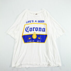 80s 90s "Corona Beer" ロゴ Tシャツ コロナビール 企業(L) l0728