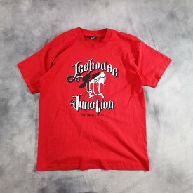 90s USA製 FRUIT OF THE LOOM "Icehouse Junction" ビール Tシャツ(L) k2035