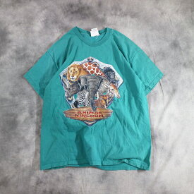 00s Disney "ANIMAL KINGDOM" Tシャツ ディズニー アニマル(XL) k2044