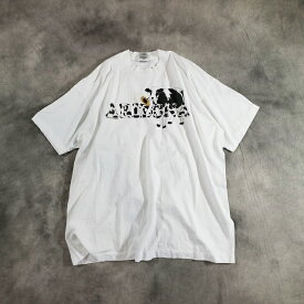 90s USA製 FRUIT OF THE LOOM ARIZONA 牛 Tシャツ アニマル(XL) k2403