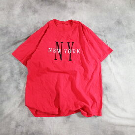 90s ニューヨーク 刺繍 Tシャツ NY Newyork k2460