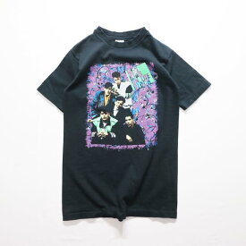 90s USA製 anvil キッズ "NEW KIDS ON THE BLOCK" Tシャツ NKOTB バンド アンビル(YOUTH-L-)m2946