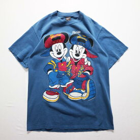00s USA製 SHERRY'S Disney "Florida Mickey Mouse" Tシャツ ディズニー キャラクター ミッキー ミニー(LARGE)m2995