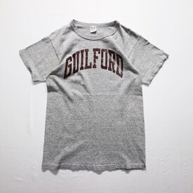 80s USA製 Champion "GUILFORD" Tシャツ カレッジ チャンピオン トリコタグ 霜降り(MEDIUM)m2997