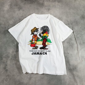 00s レディース "SAME SHIT.DIFFERENT ISLAND JAMAICA" Tシャツ ジャマイカ k2512