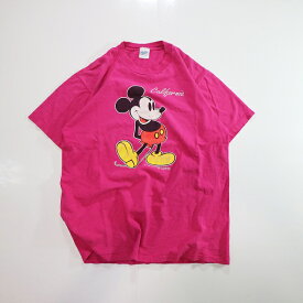 90s USA製 Velva Sheen Disney ミッキー マウス Tシャツ ディズニー キャラクター MICKEY(L) k2743