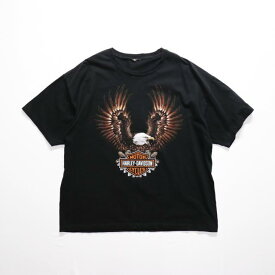 Harley Davidson "ROUNDHOUSE" イーグル Tシャツ ハーレー ダビッドソン バイク m3882