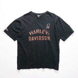 00s Harley Davidson Racing ロゴ Tシャツ ハーレー ダビッドソン レーシング Tシャツ(XL)m3885