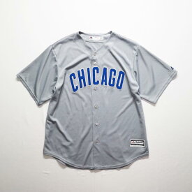 00s USA製 Majestic MLB シカゴ カブス レプリカ ユニフォーム マジェスティック メジャーリーグ 野球 CUBS ゲームシャツ(XL)m5329