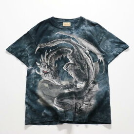 00s THE MOUNTAIN タイダイ染め ドラゴン Tシャツ マウンテン(M)m5357