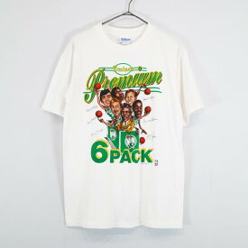 80s USA製 SALEM SPORTSWEAR NBA ボストン セルティックス "Premium 6PACK" Tシャツ バスケットボール BOSTON CELTICS(M)m7219