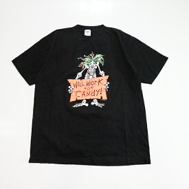 90s Brieland "Will Work for CANDY!" ハロウィン Tシャツ(X-LARGE) k2934