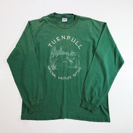 90s anvil L/S "TURNBULL" Tシャツ アニマル(L) k3017