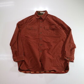 00s L.L.Bean コットン L/S シャツ アウトドア エルエルビーン(XL) k3741