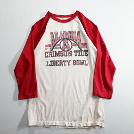 80s USA製 ALABAMA "CRIMSON TIDE LIBERTY BOWL" 七部丈 Tシャツ アラバマ l1756