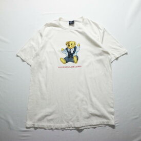 90s USA製 Polo by Ralph Lauren ポロベア Tシャツ ラルフローレン Polo Bear(M)m6027