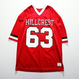 80s USA製 Champion "HILLCREST" メッシュ フットボール シャツ チャンピオン アメフト(XL) l2248