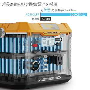 Togo Power ADVANCE AD500LFP 500W u1000W |[^ud d \[[pl _S hА h AEghA Lv ЊQ d X}[gtH e AC DC USB-A USB-C PD 45W LED pXX[ y 