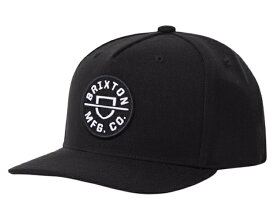 Brixton Crest Mp Snapback Hat Cap Black キャップ 送料無料