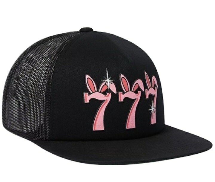 楽天市場】HUF Freddie Gibbs Triple 7 Trucker Hat Cap Black 