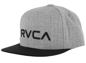RVCA Twill Snapback II Hat Cap Heather Grey/Black キャップ 送料無料
