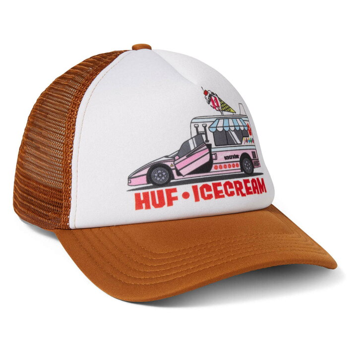 楽天市場】HUF Ice Cream Fast Serve Trucker Hat Cap Brown キャップ 